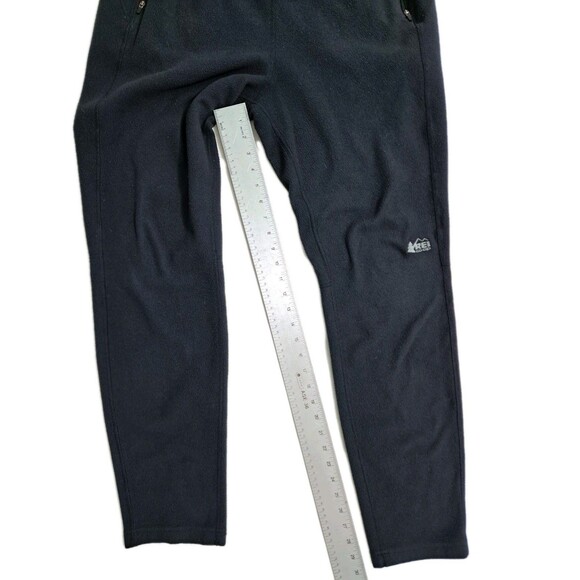 REI Co-Op Men's Large Black Fleece Outdoors Base Layer Pants Joggers Gym Run - Picture 11 of 11